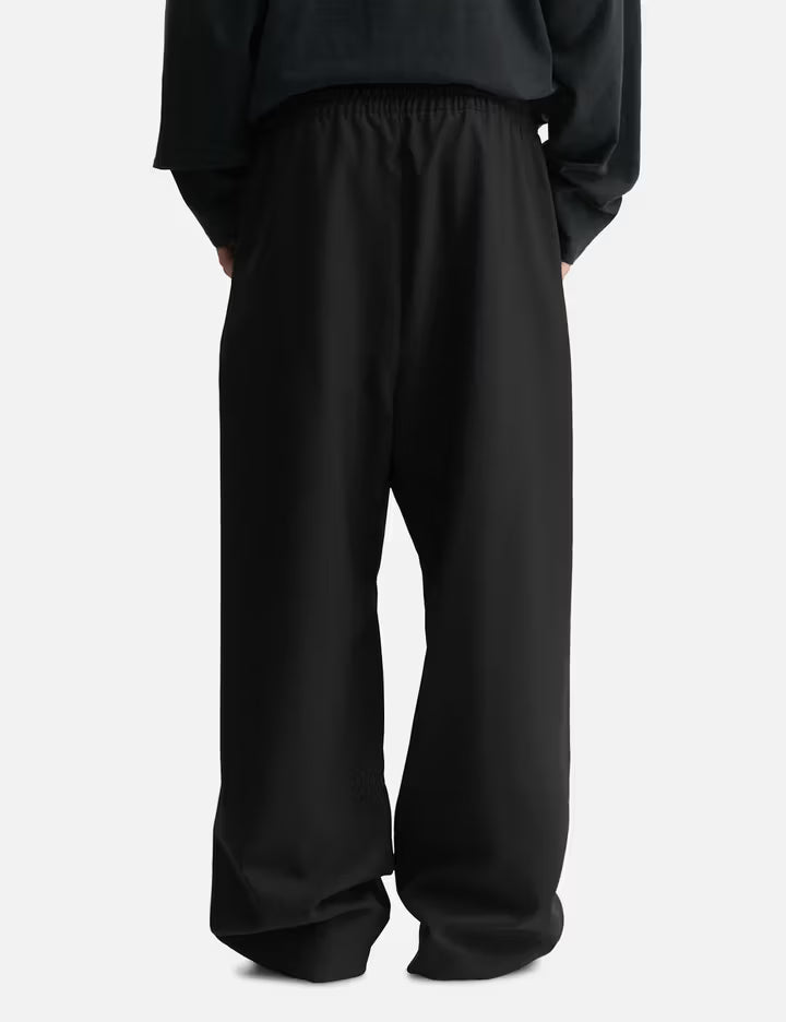 Wool Ripstop Wide Leg Drawstring Pants