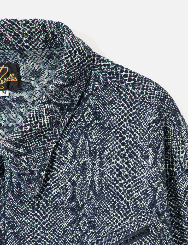 Zipped Work Jacket - 10oz Python Jacquard