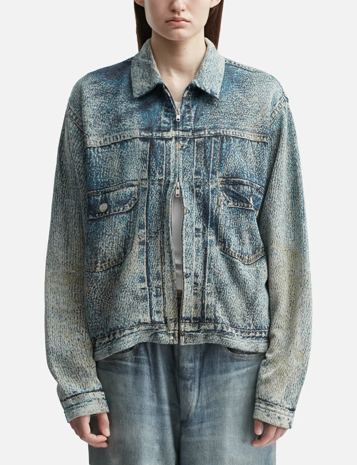 Knit Denim Jacket