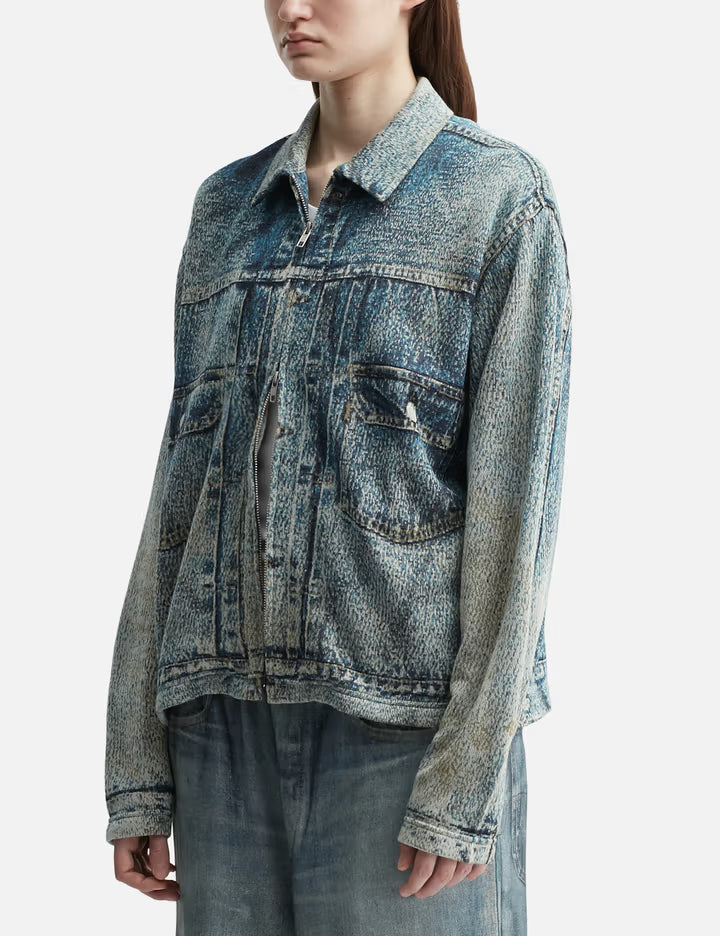 Knit Denim Jacket