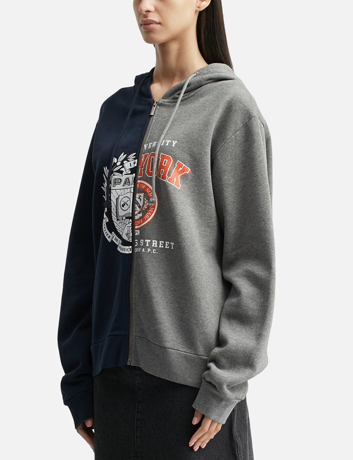 A.P.C. x Marc Jacobs Split Crest Zip-up Hoodie