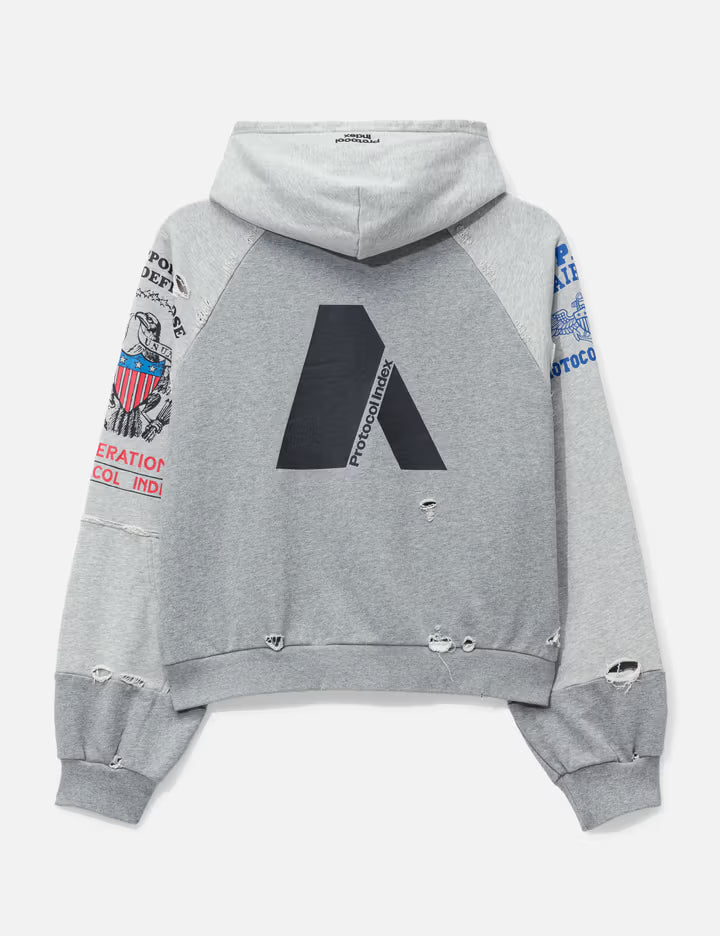 Reconstructed Zip Hoodie