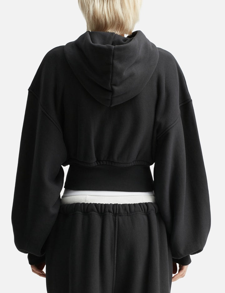 Cropped Zip Up Hoodie
