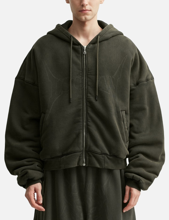 Washed Out Zip Up Hoodie