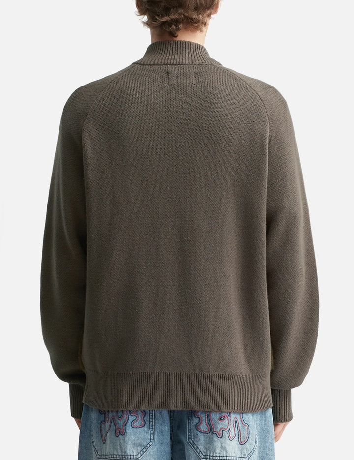 Beetle Zip-Thru Knit Sweater