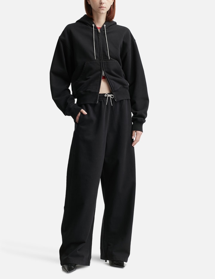 Cotton Terry Hoodie with Crystal Hotfix Drawcord