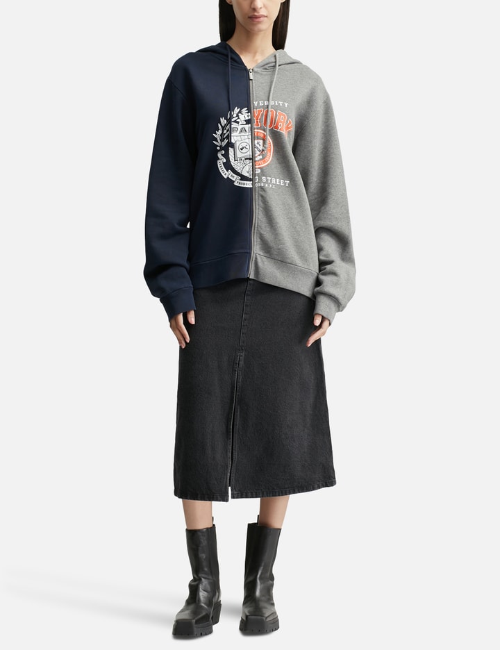 A.P.C. x Marc Jacobs Split Crest Zip-up Hoodie