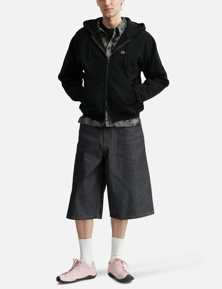 Cursive Small Logo Zip Hoodie