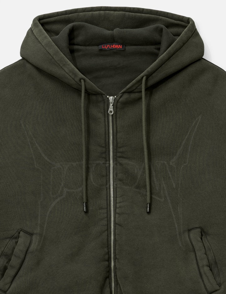 Washed Out Zip Up Hoodie