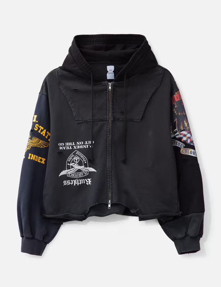 Upside Down Zip Hoodie