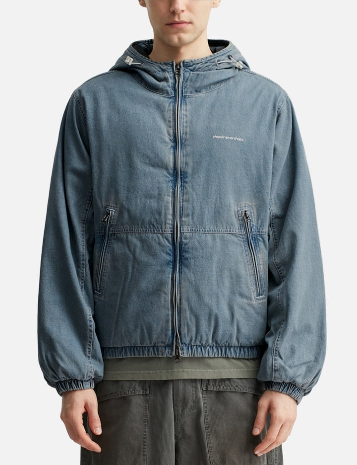 Denim Down Puffer Jacket
