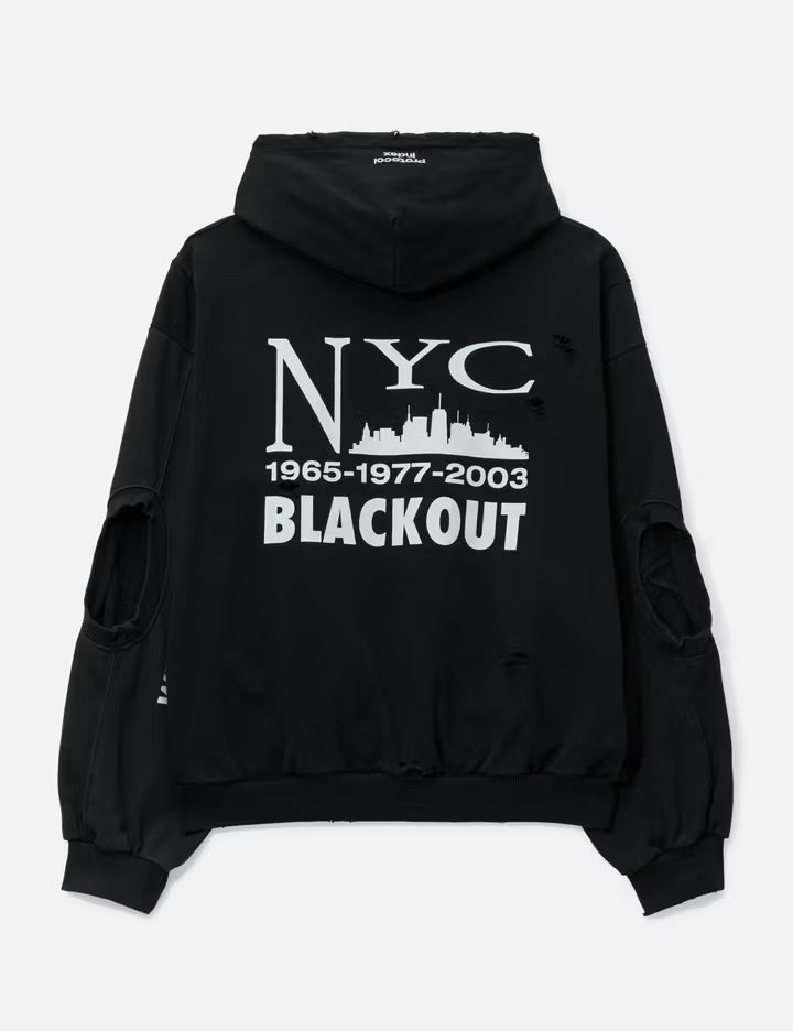 Reconstructed Sweatshirts Zip Hoodie