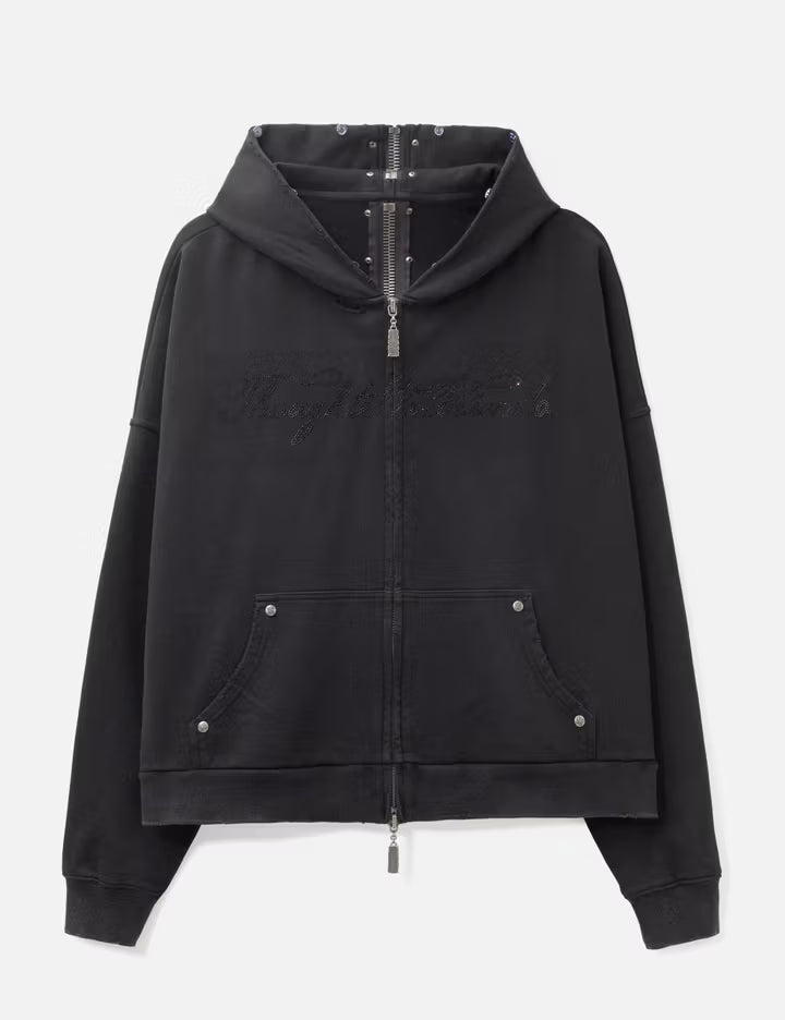 "Nyra" Zip-Up Hoodie With Detachable Fur Trim Hood