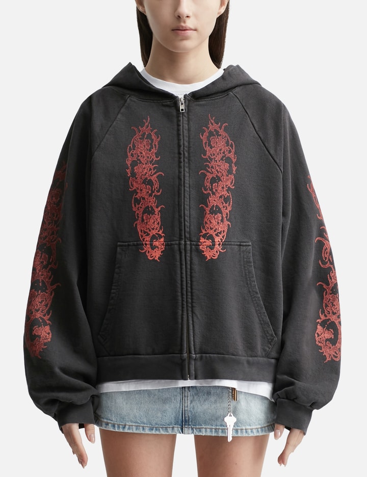Afflicted Zip-Up Hoodie