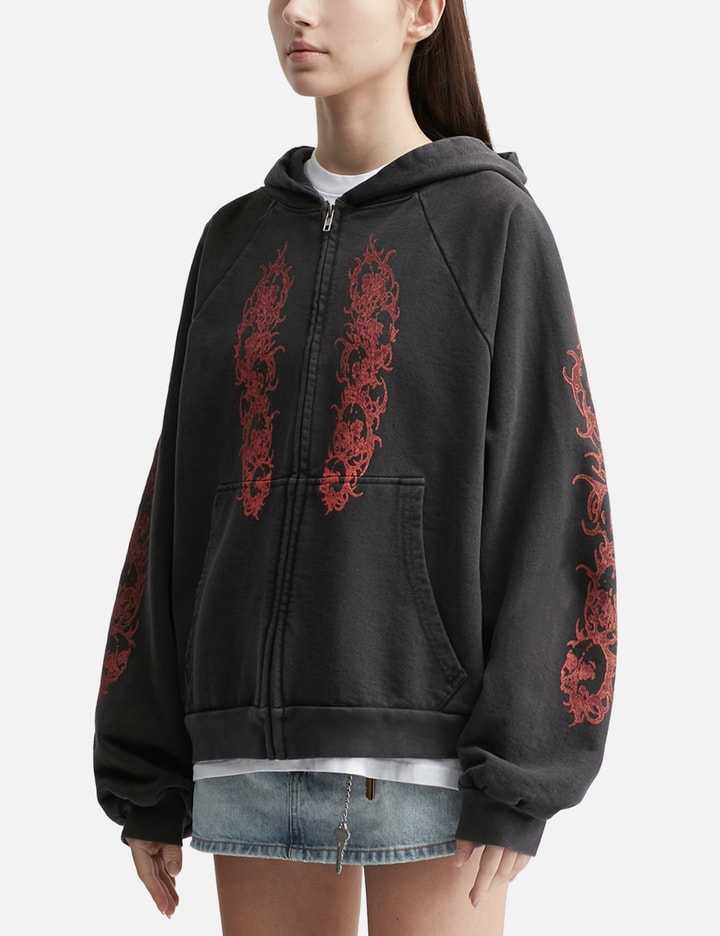 Afflicted Zip-Up Hoodie