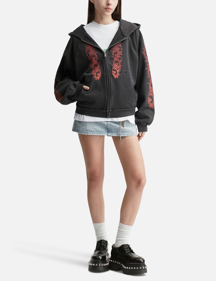 Afflicted Zip-Up Hoodie