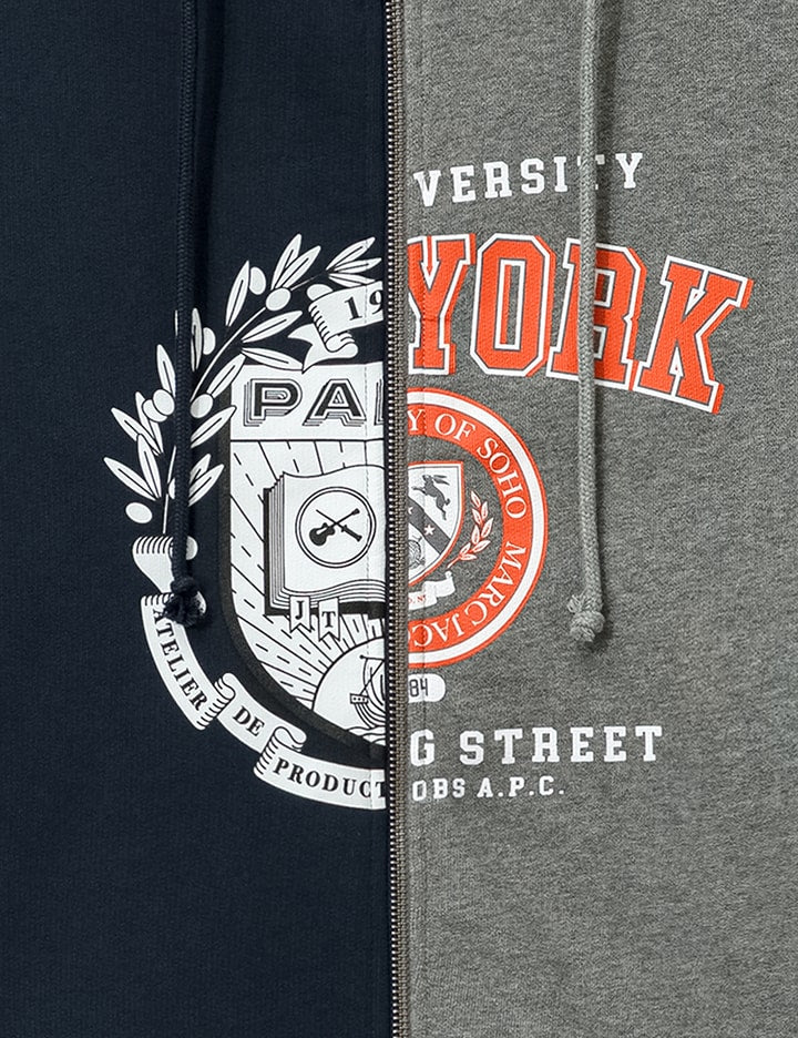 A.P.C. x Marc Jacobs Split Crest Zip-up Hoodie