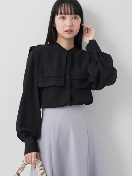 Taiyo 2WAY Big Collar Blouse