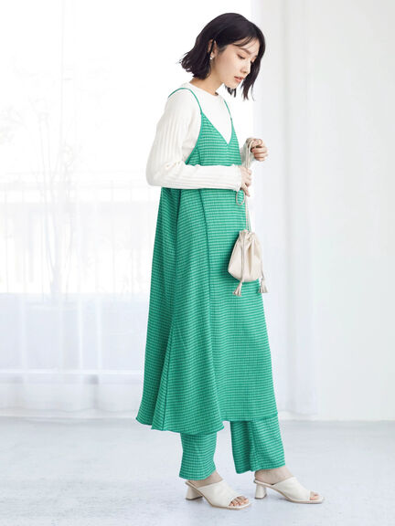 Kinnma Shirring Camisole Dress