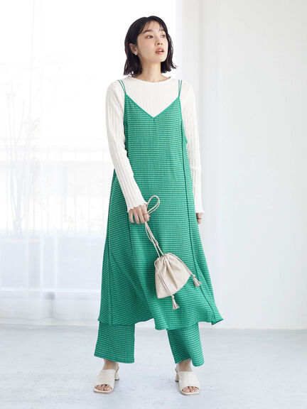 Kinnma Shirring Camisole Dress