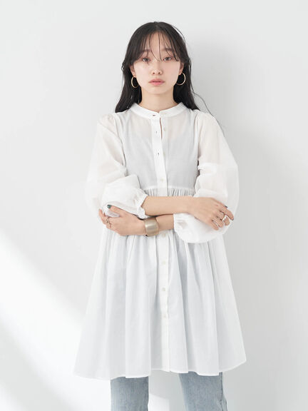 Blouse dress - Rakuhoku Volume Tunic - Bobo Tokyo – Bobobobo