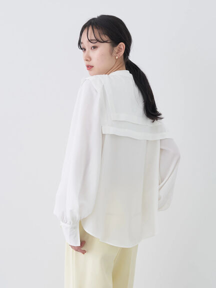Taiyo 2WAY Big Collar Blouse