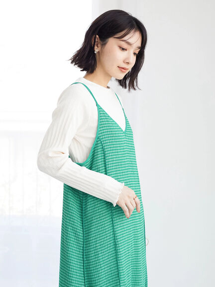 Kinnma Shirring Camisole Dress