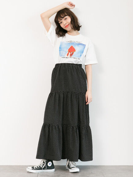 Tammy Skirt - Dot Black