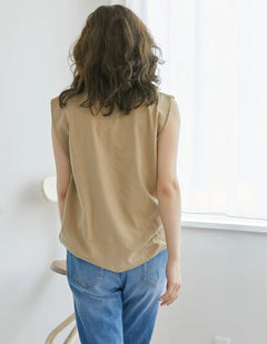 Blouse Tanpa Lengan Cannes French Sleeve Pullover