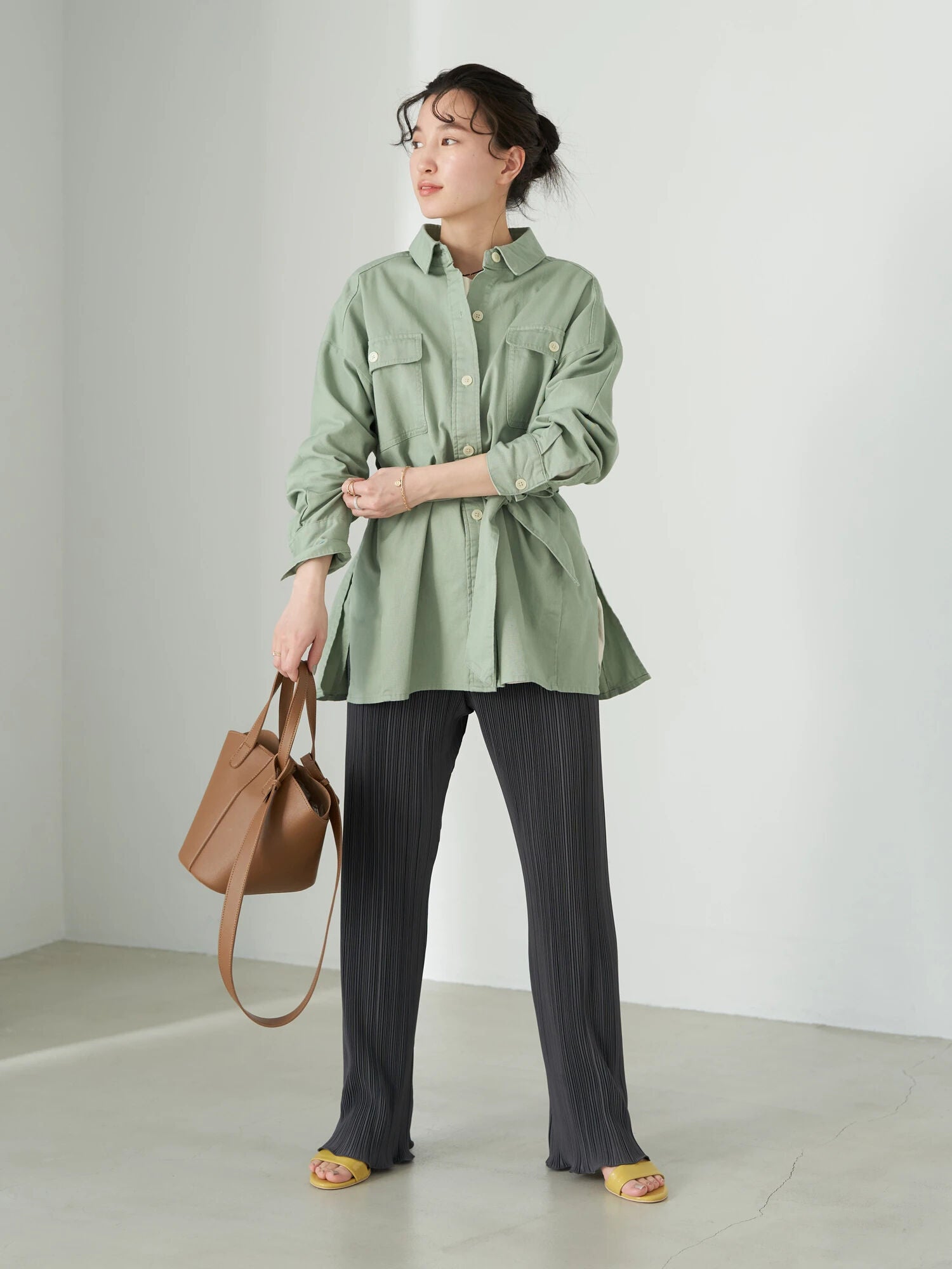 Keinarra Pleated Cut Pants