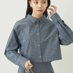 Jaket Kemeja Wanita Reisu Short Shirt Jacket by Bobo Tokyo