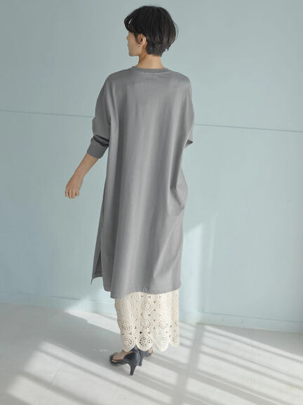 Fay Side Slit Cut Dress
