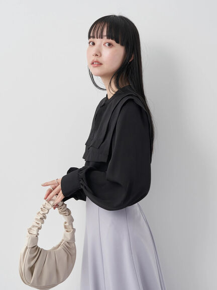 Taiyo 2WAY Big Collar Blouse