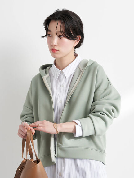 Ola Twill Knit ZIP Hoodie