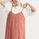 Dress Motif Bunga Koriyama Flower Print Cami Dress