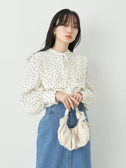 Taiyo 2WAY Big Collar Blouse