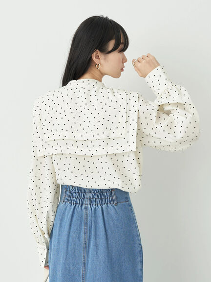 Taiyo 2WAY Big Collar Blouse