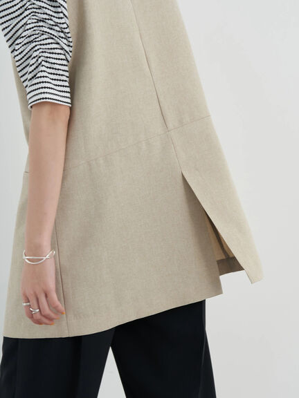 Rompi Wanita kekinian Noriko Line Sleeveless Vest