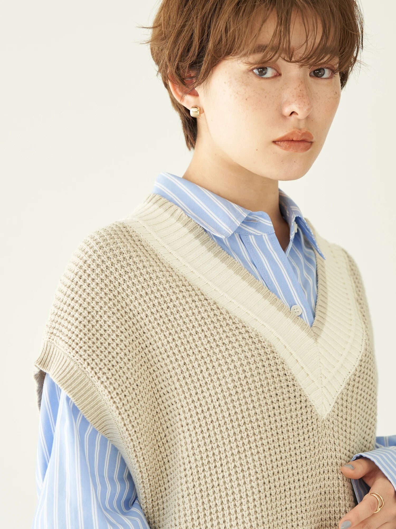 Oaka Waffle Knit Vest