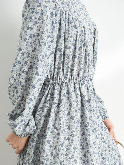 Malva Flower Print Dress