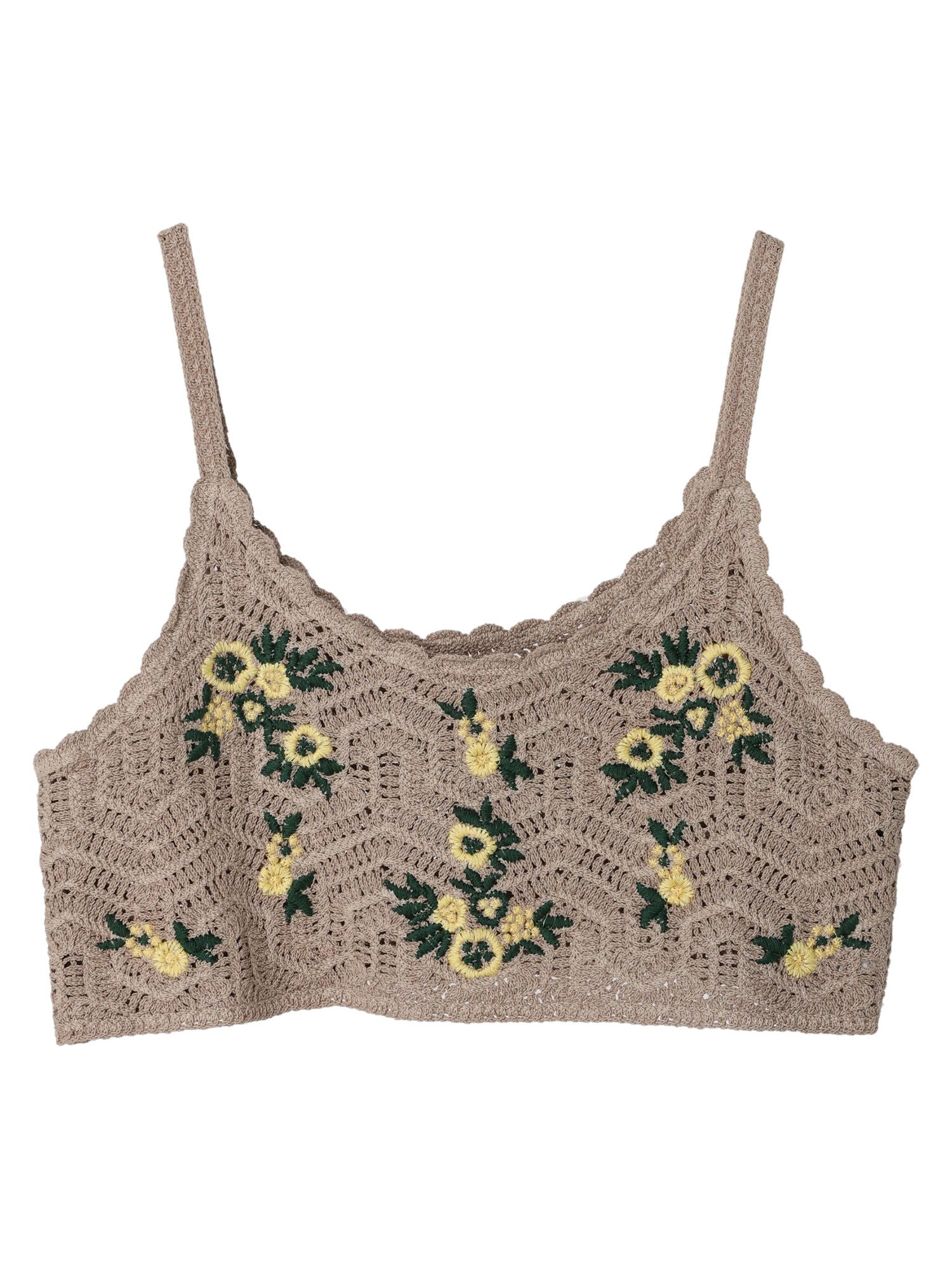 Chenna Flower Embroidery Bustier