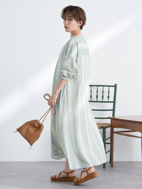 Remge Stripe Shirt Dress