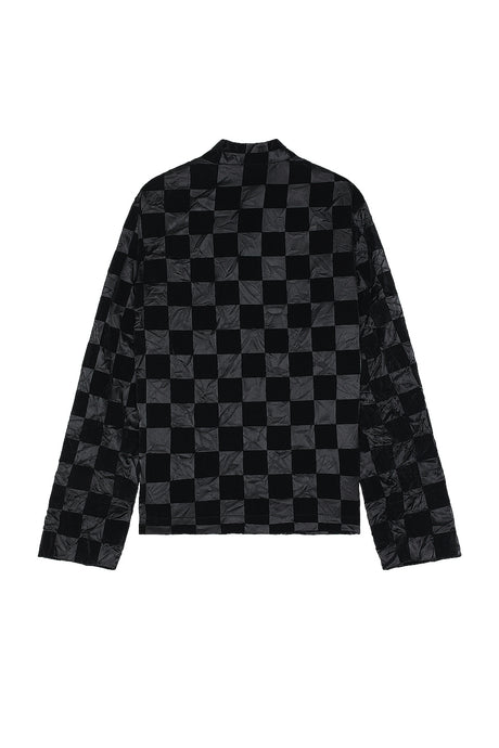 Checkered Flock Jacket
