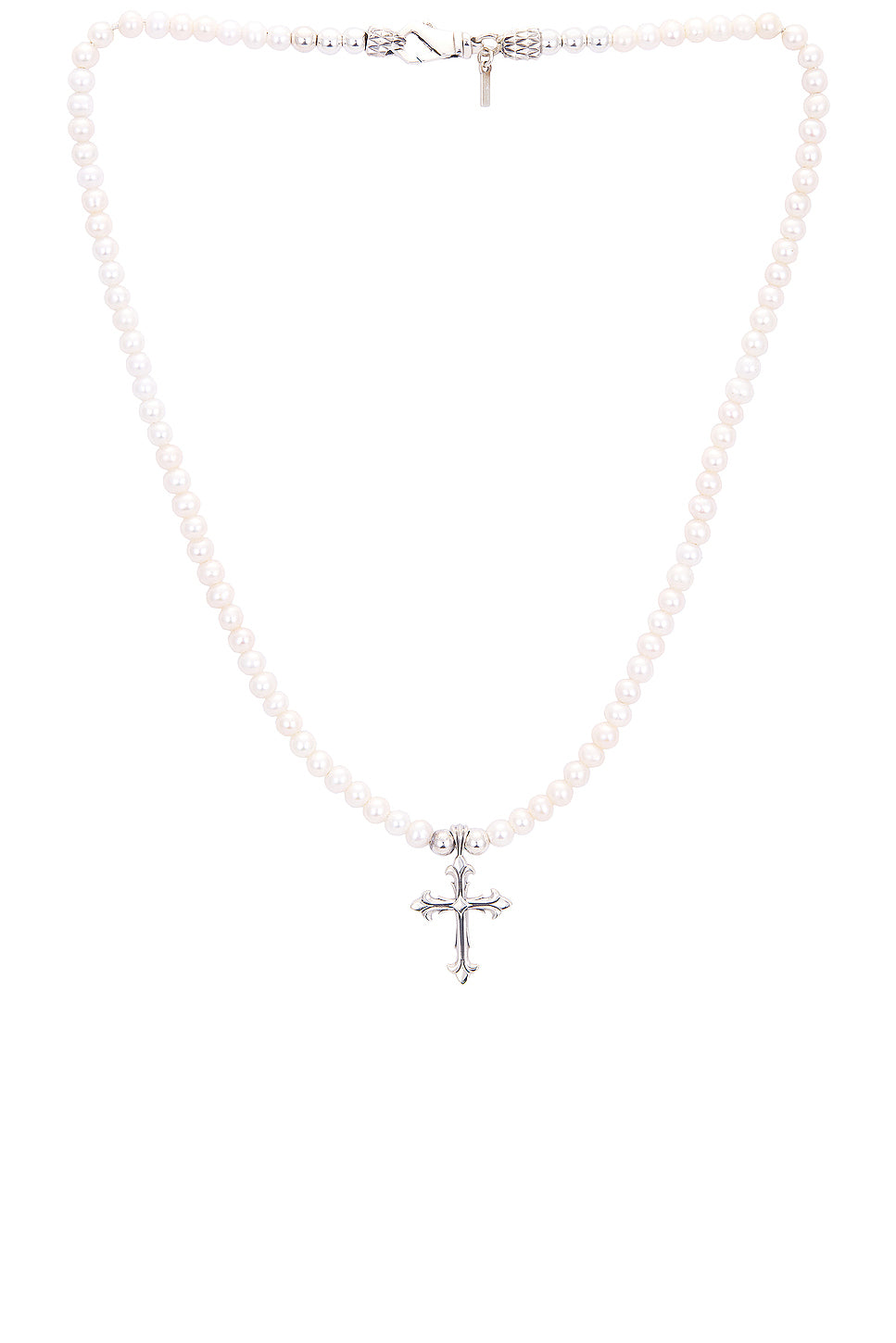 Pearl Necklace With Fleury Cross