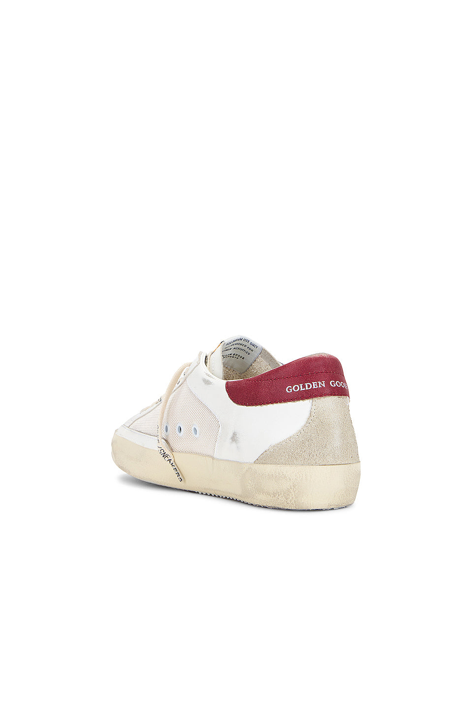 Super Star Sneaker In Cream, Red, White & Beige