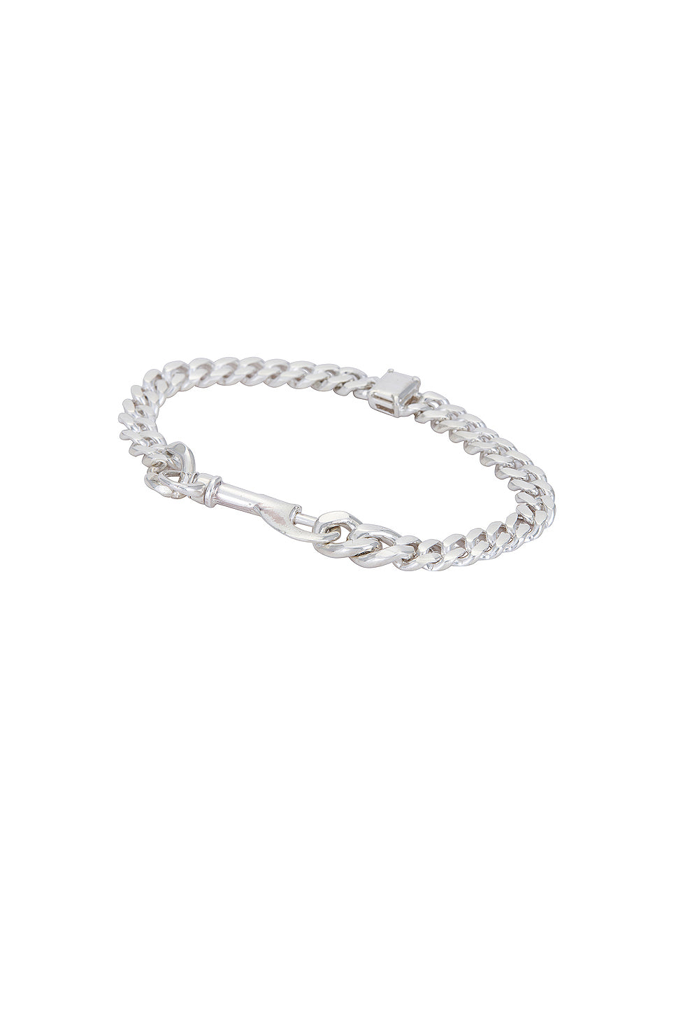 925 Silver Stone Thin Link Bracelet