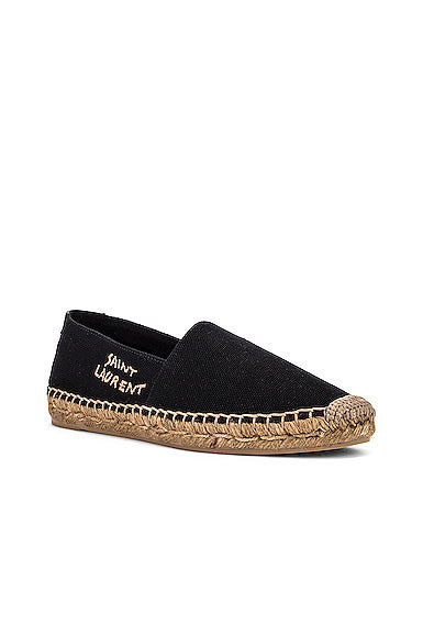 Saint Laurent Signature Canvas Espadrilles