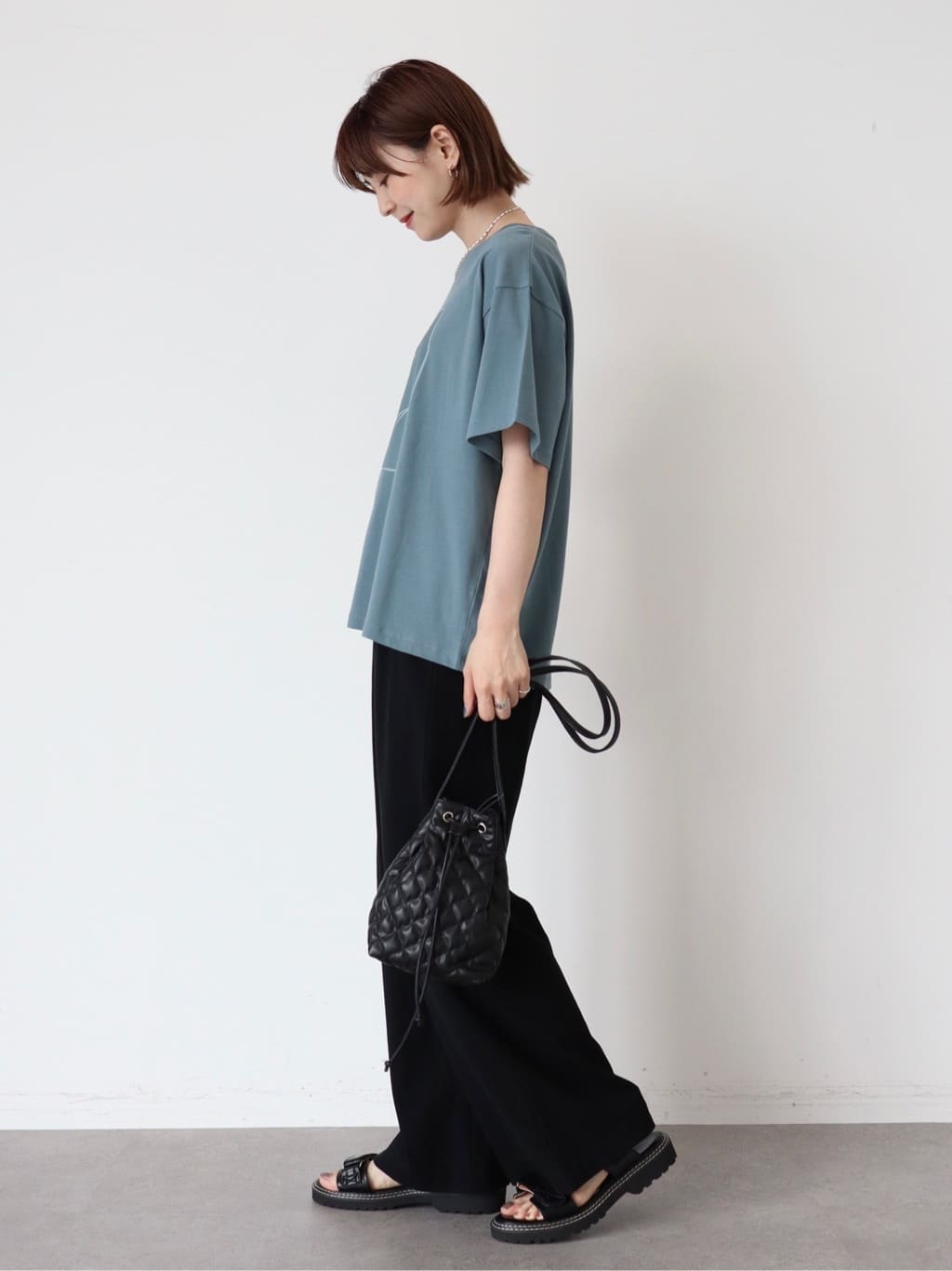 Graphic TShirt Alleta Flower Photo Print Cut Pullover Bobo Tokyo