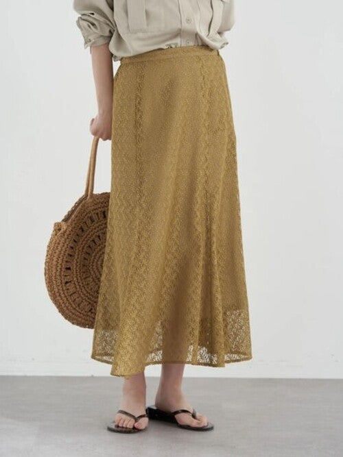 Leni Leaf Pattern Skirt