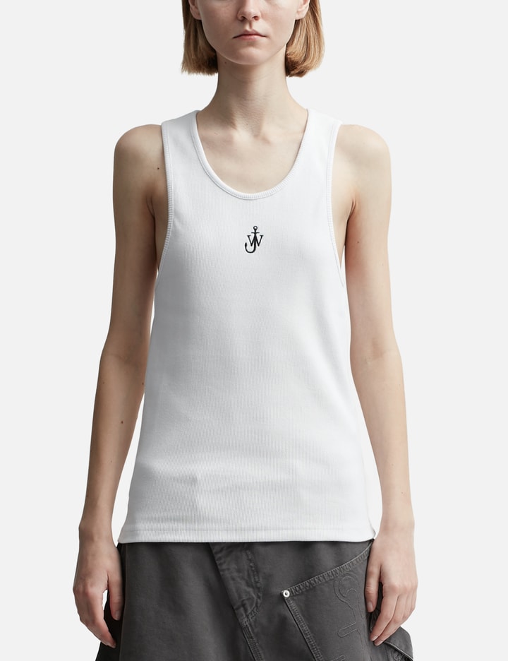 TANK TOP WITH ANCHOR LOGO EMBROIDERY